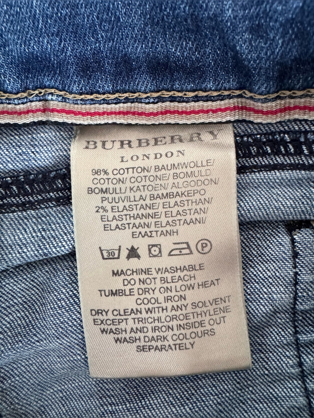 Burberry Dark Blue Denim Women's Shorts - Picture 5 of 12